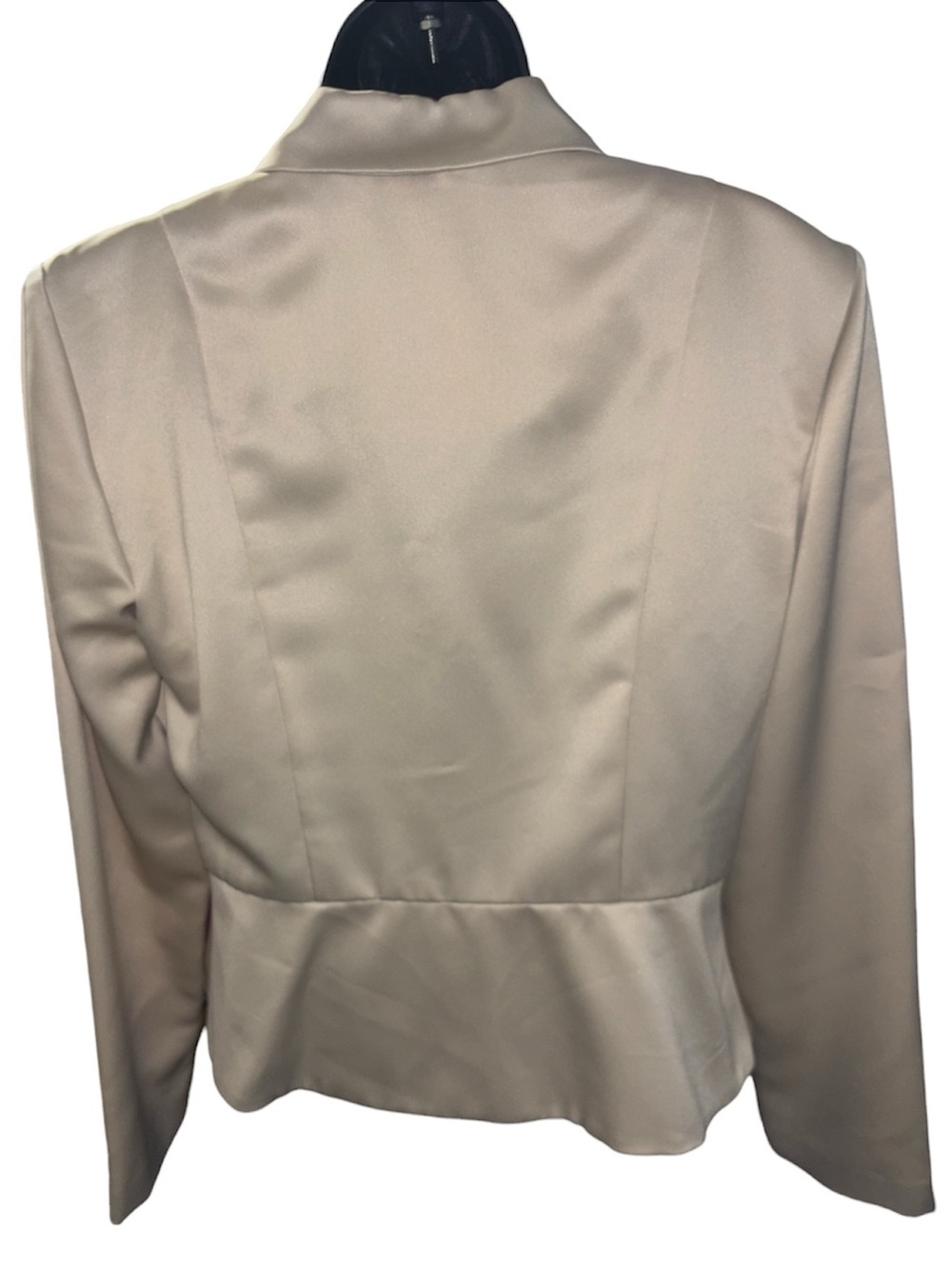 K STUDIO Peplum Champagne Blazer - Picture 3 of 4